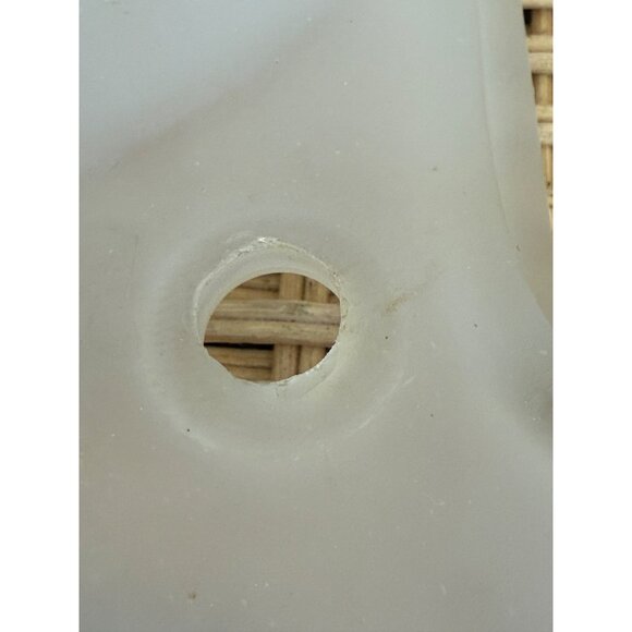 Art Deco 30's Frosted Glass Nude Lady With Music Harp Lamp Base Part - Picture 7 of 14